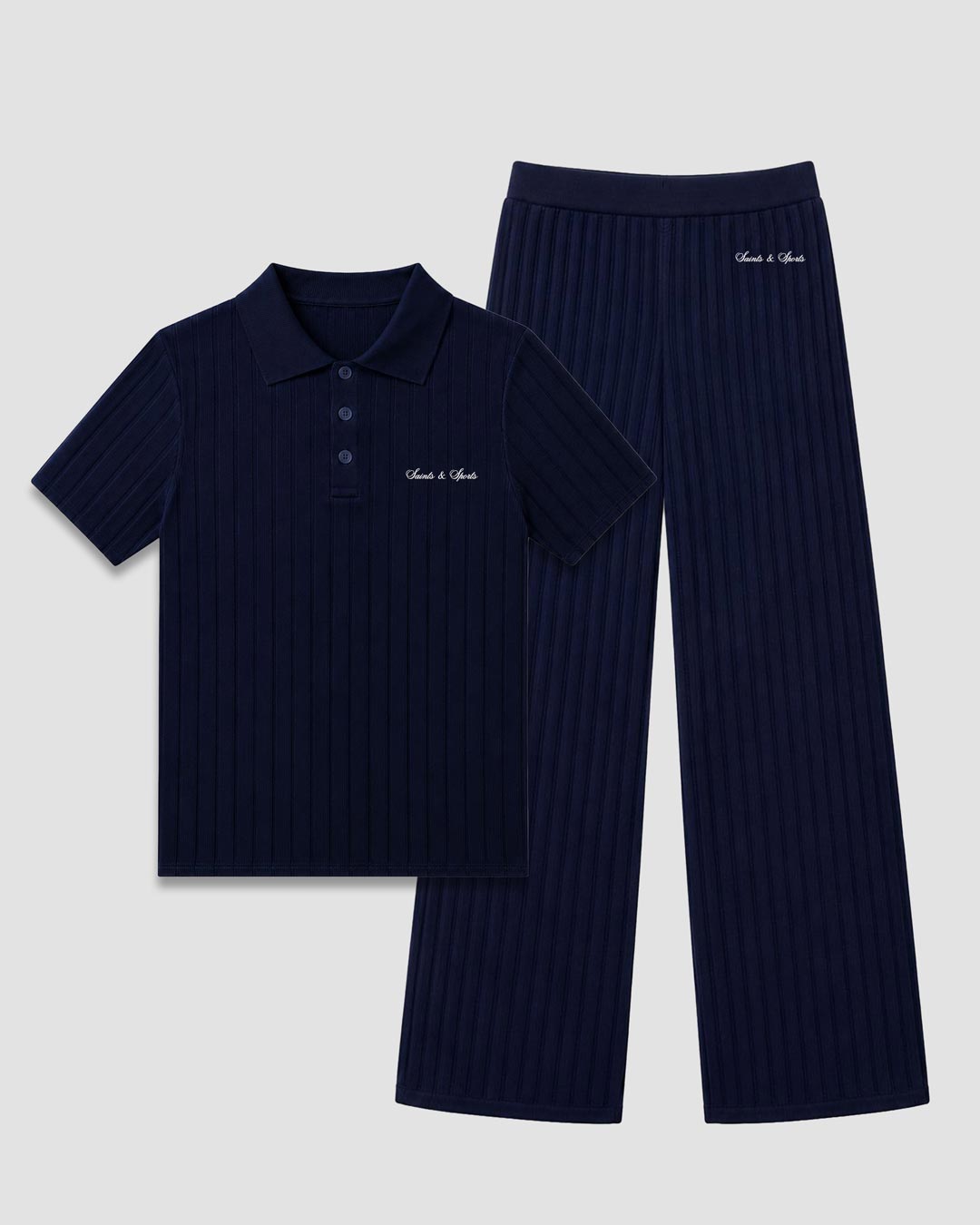 Eleanor Ribbed SET - Navy Blue
