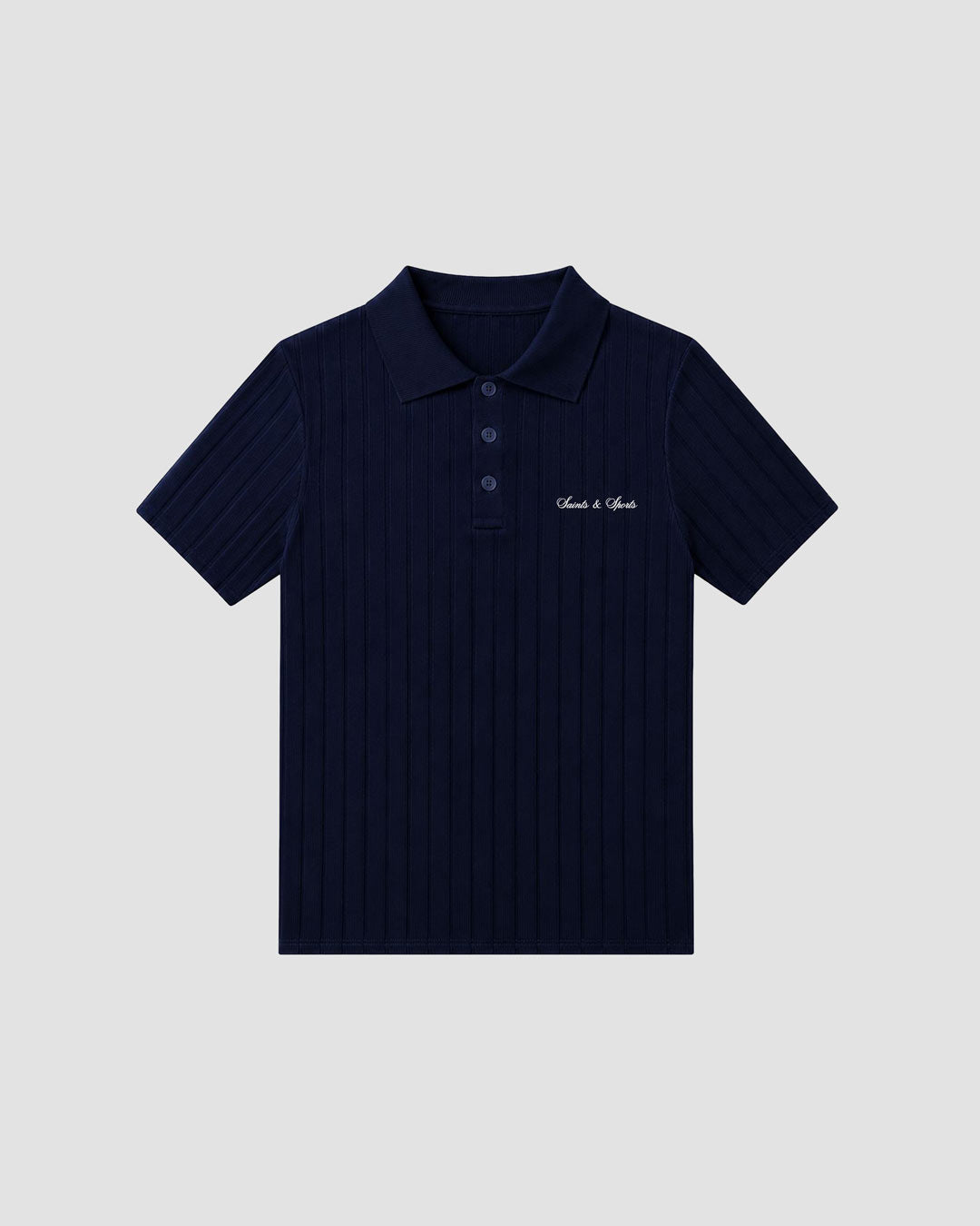 Eleanor Ribbed Top - Navy Blue