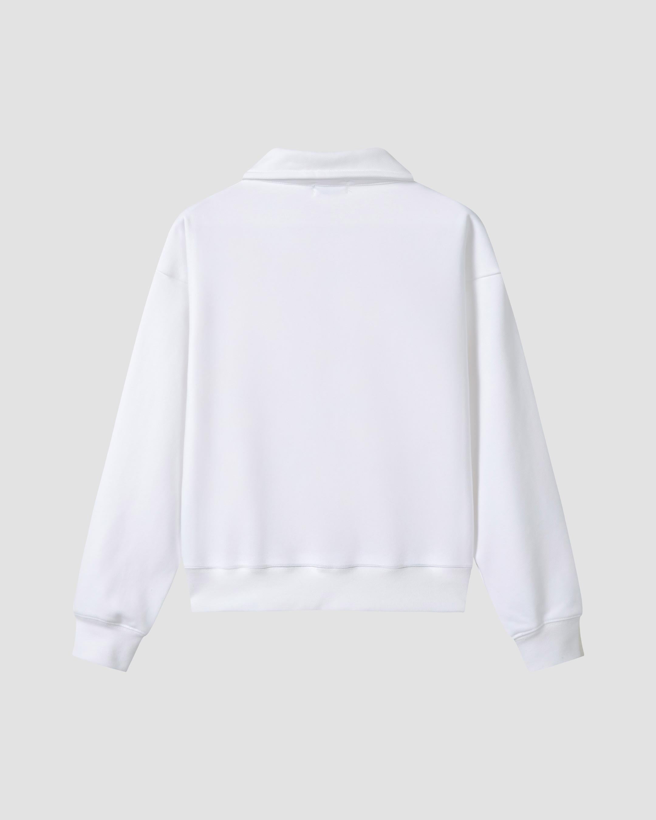 SaintsWeight™ 450 Serif Logo Polo - Porcelain White (Back) - Saints & Sports