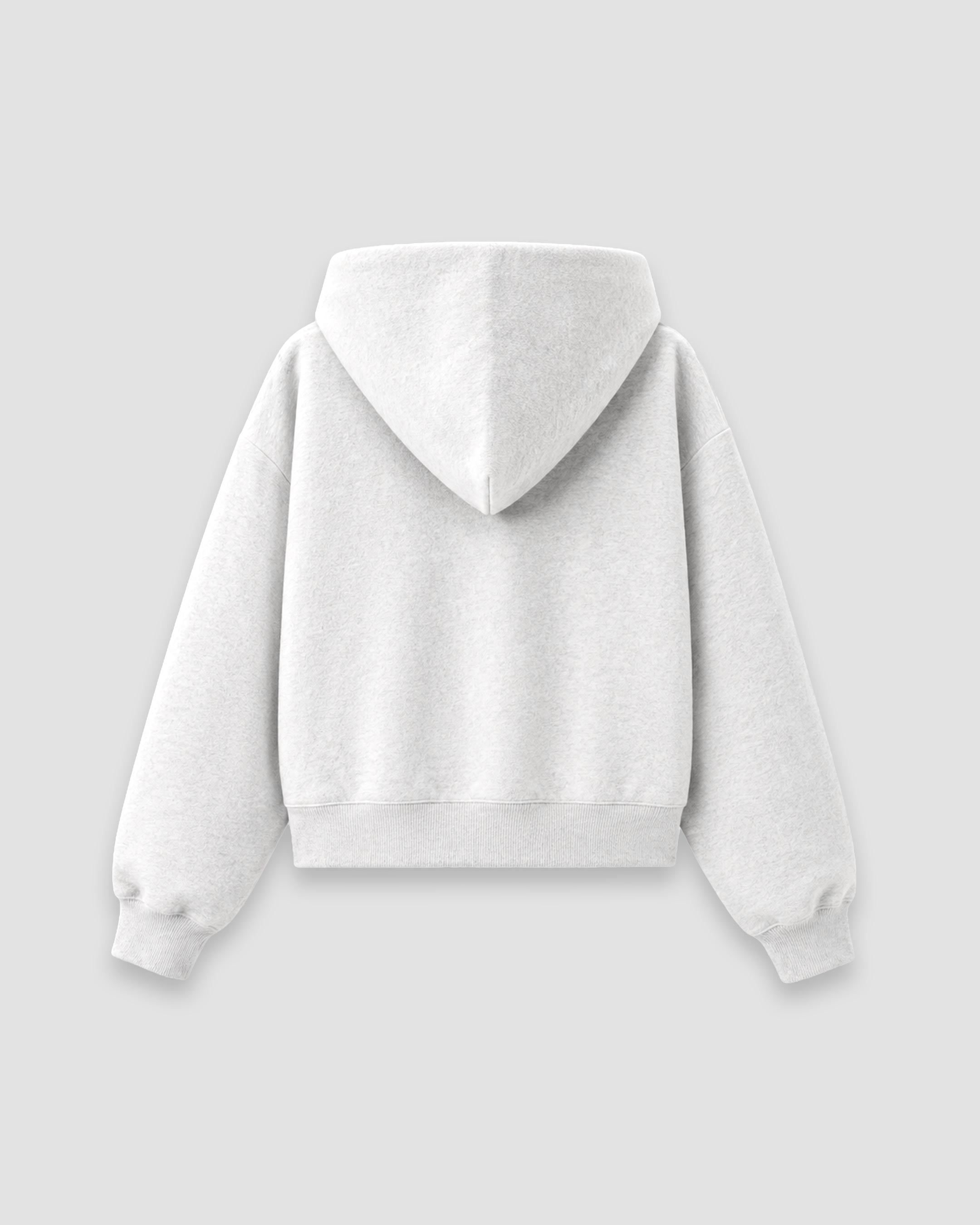 Saints Full Zip Hoodie - Heather Grey