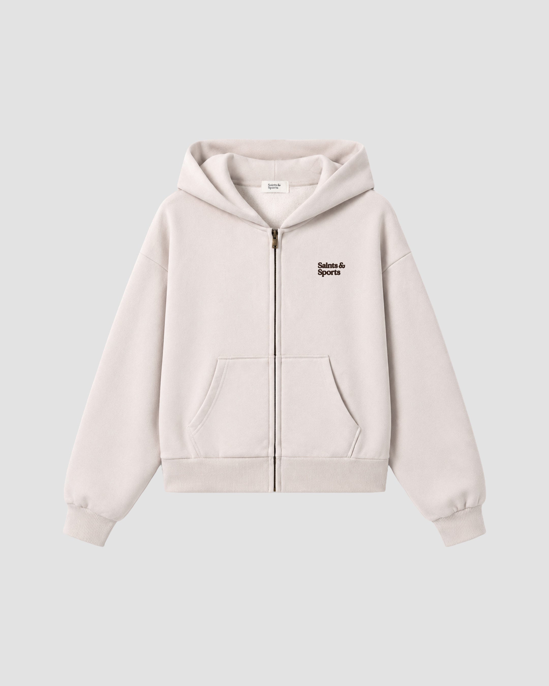 Saints Full Zip Hoodie - Oat
