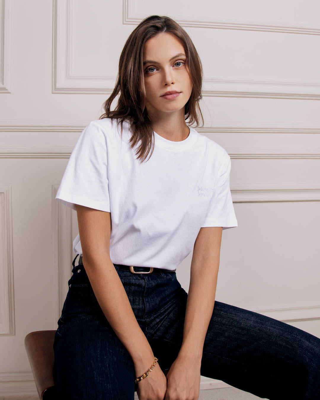 Everly Cotton Shirt - Porcelain White