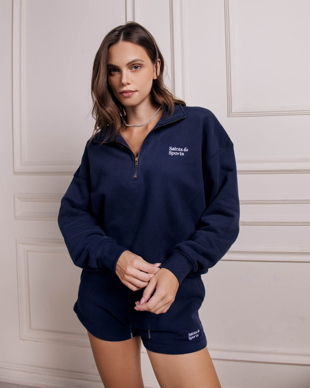 Arden Weekend Shorts - Navy Blue