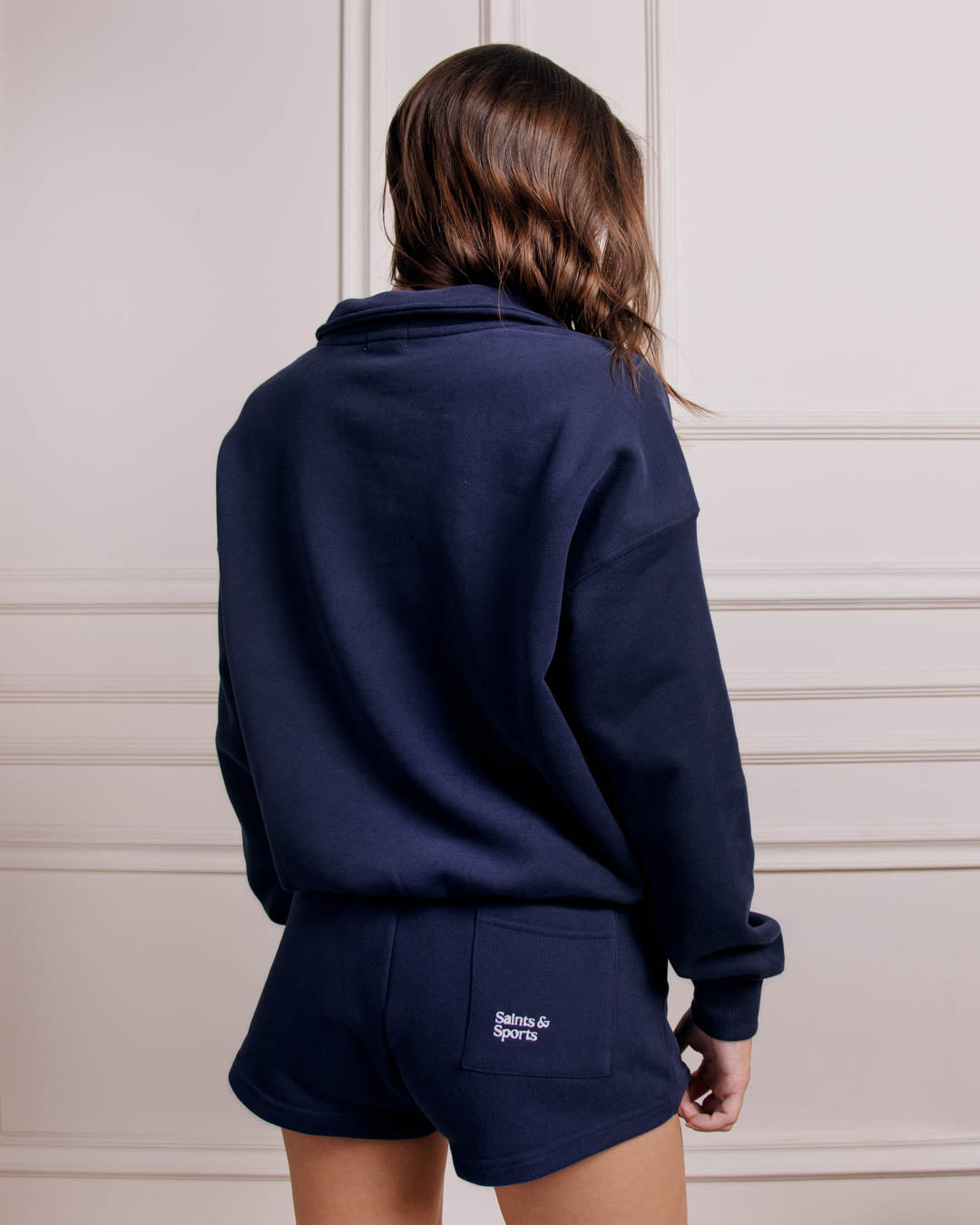 Penrose Half Zip Sweatshirt - Navy Blue