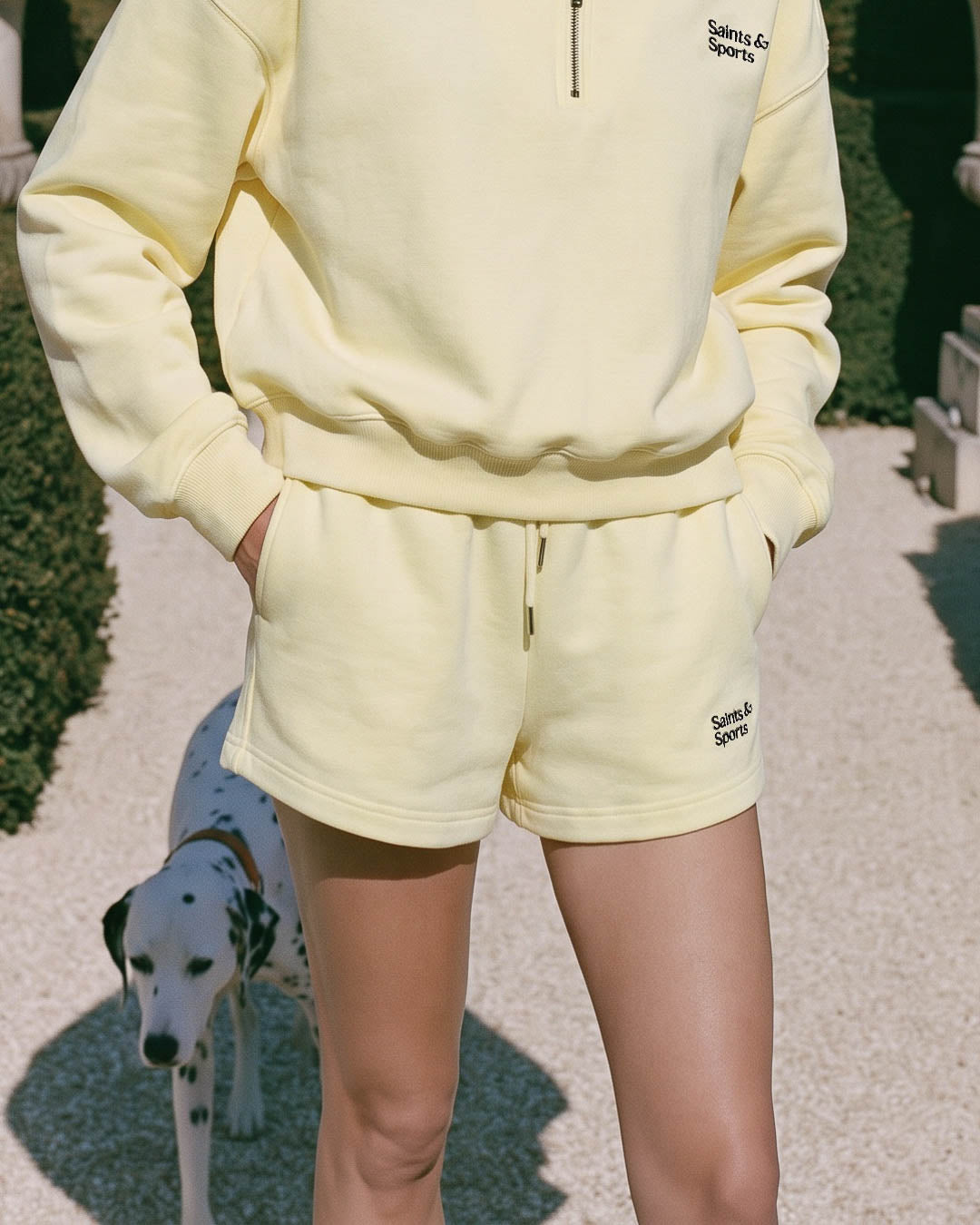 SaintsCloud Arden Weekend Shorts Buttercream (Model) - Saints & Sports