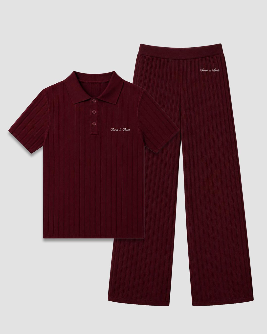 Eleanor Ribbed SET - Bulgarian Rose