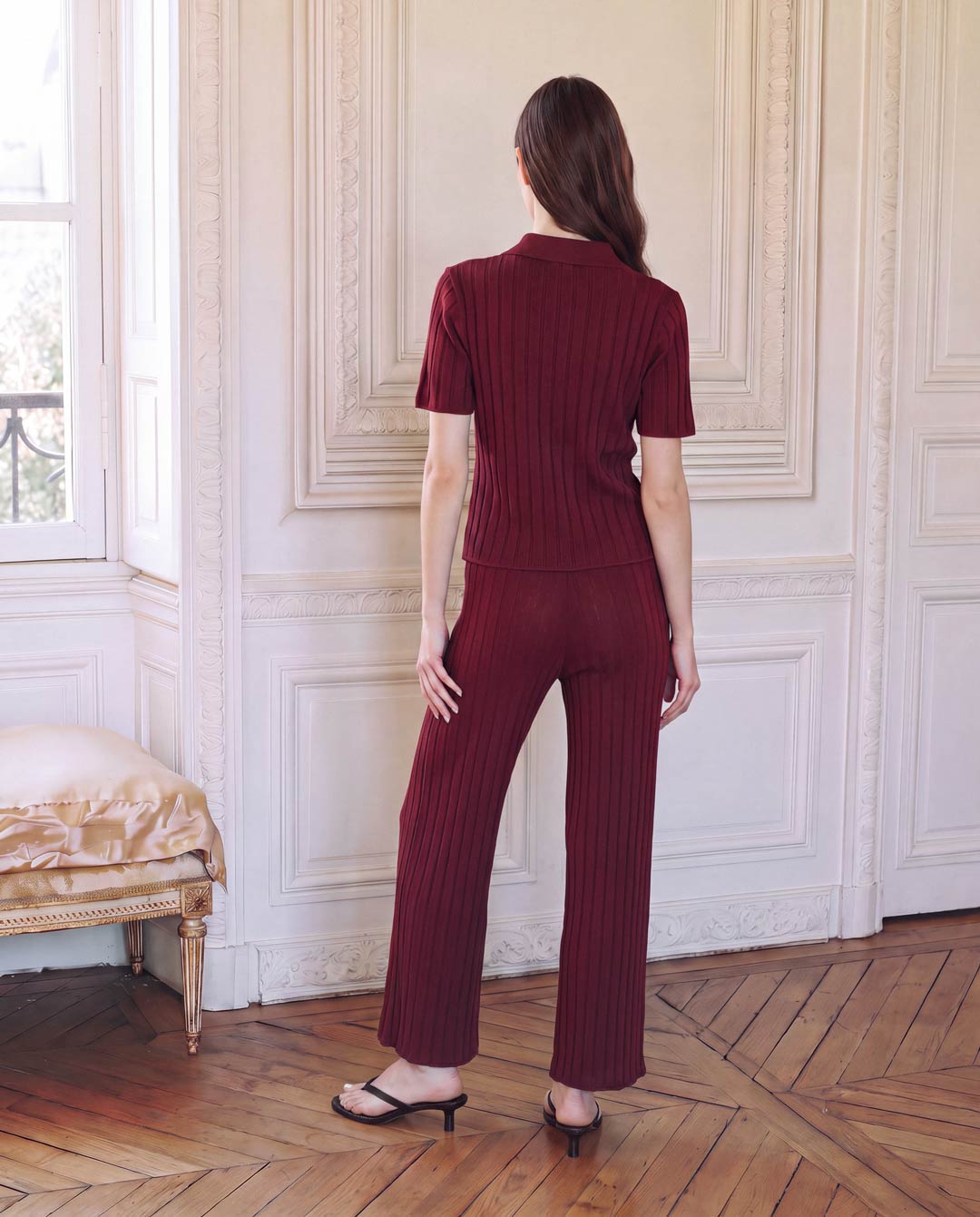 Eleanor Ribbed SET - Bulgarian Rose