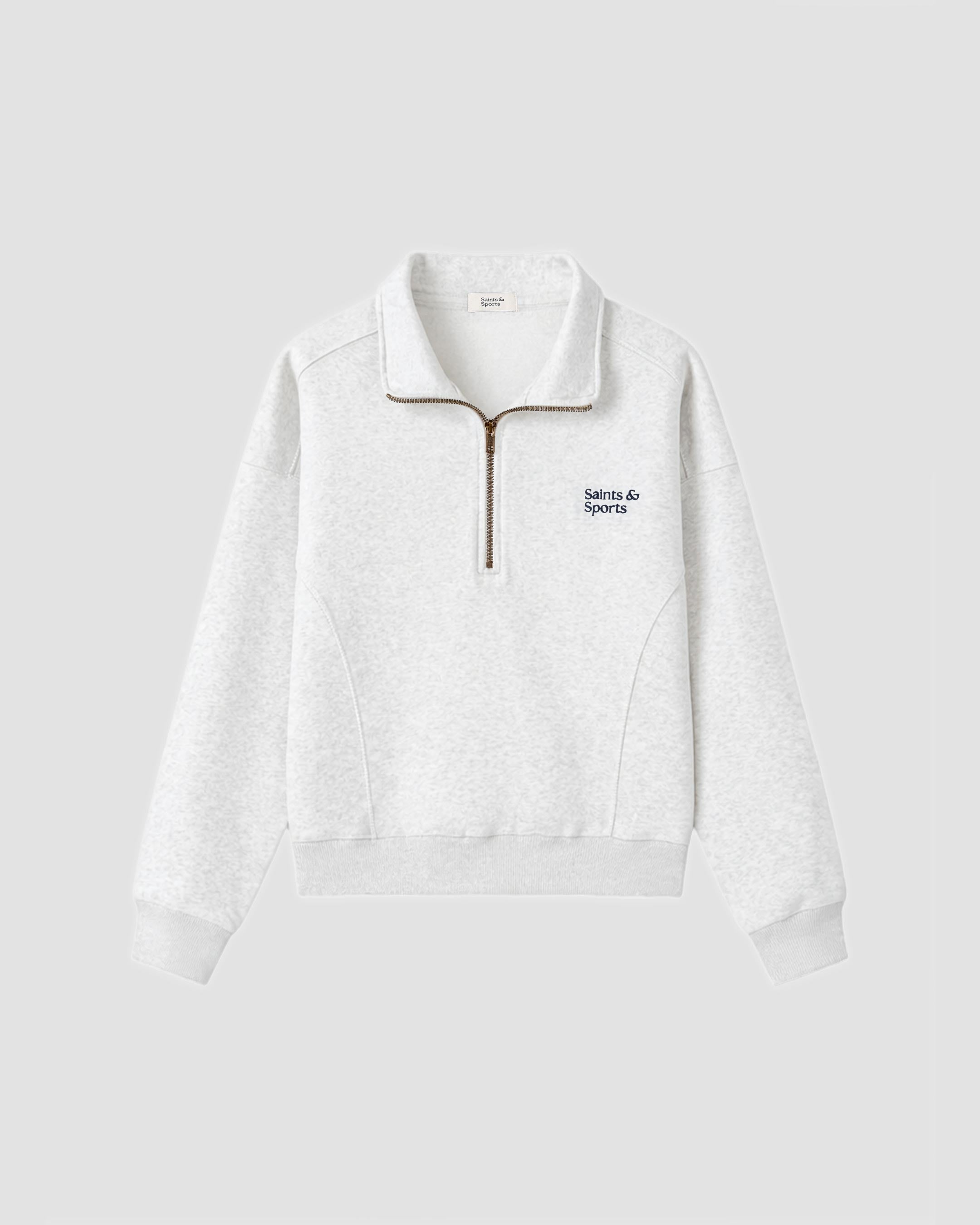 Penrose Half Zip Sweatshirt - Heather Grey