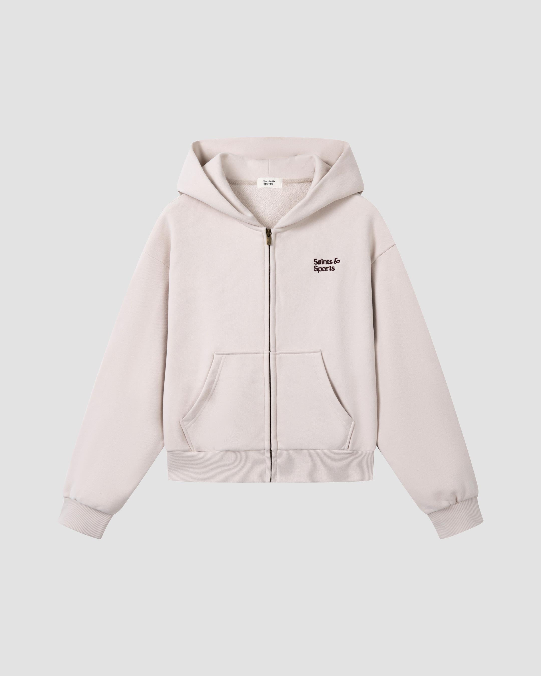 Saints Full Zip Hoodie - Oat